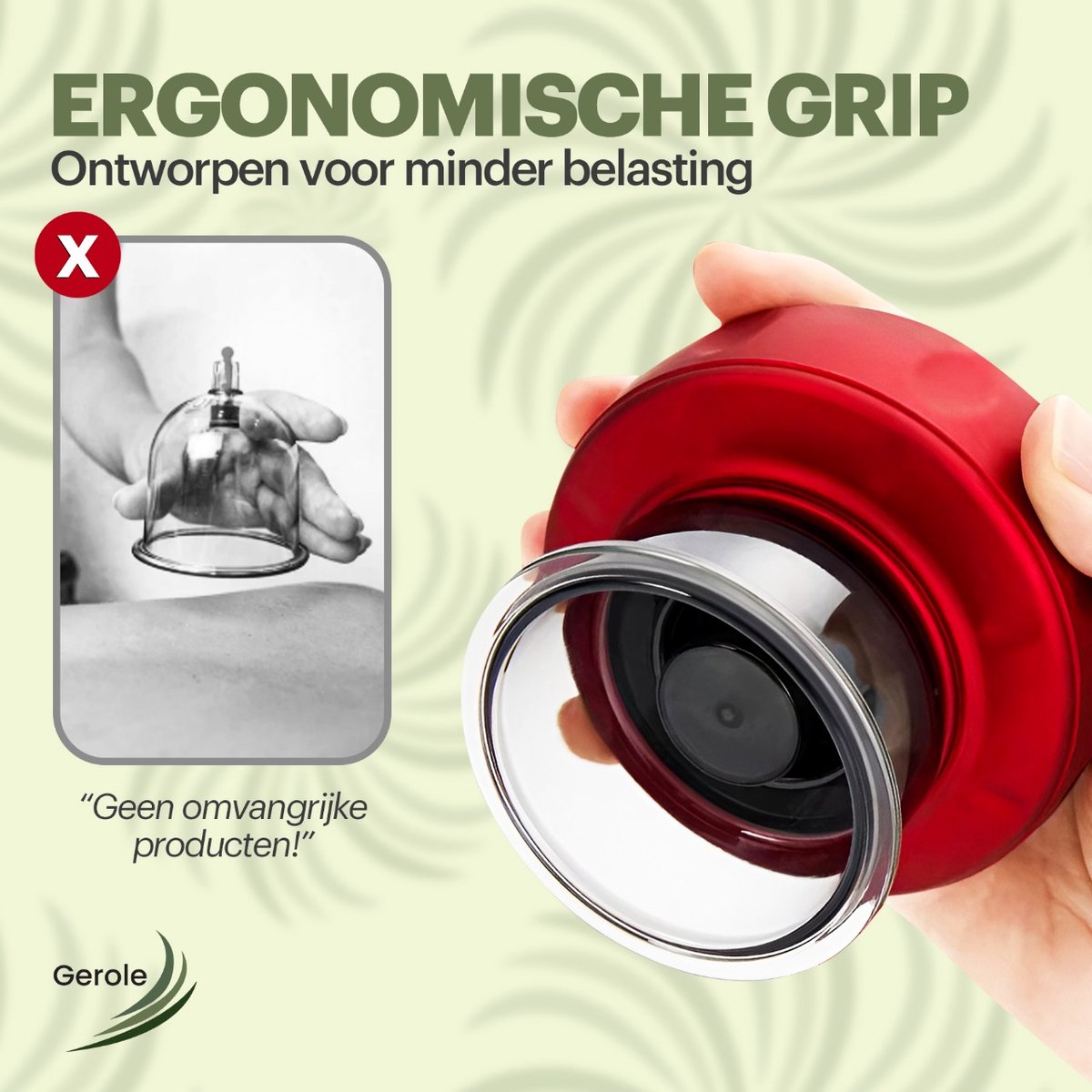 Gerole Elektrisch Cupping Apparaat Pro met 12 Zuig- en - afbeelding 2