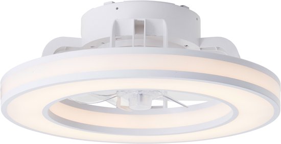 Foto: Brilliant mondello plafondventilator met verlichting 41 5 cm led 26w wit en rgb kleuren dimbaar wit zeer stil
