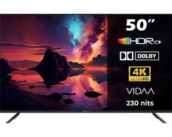 Horizon Smart TV 50 inch - 4K LED - Diamant Serie ULTRA HD Televisie - WiFi - Netflix - Frameless Slim Design