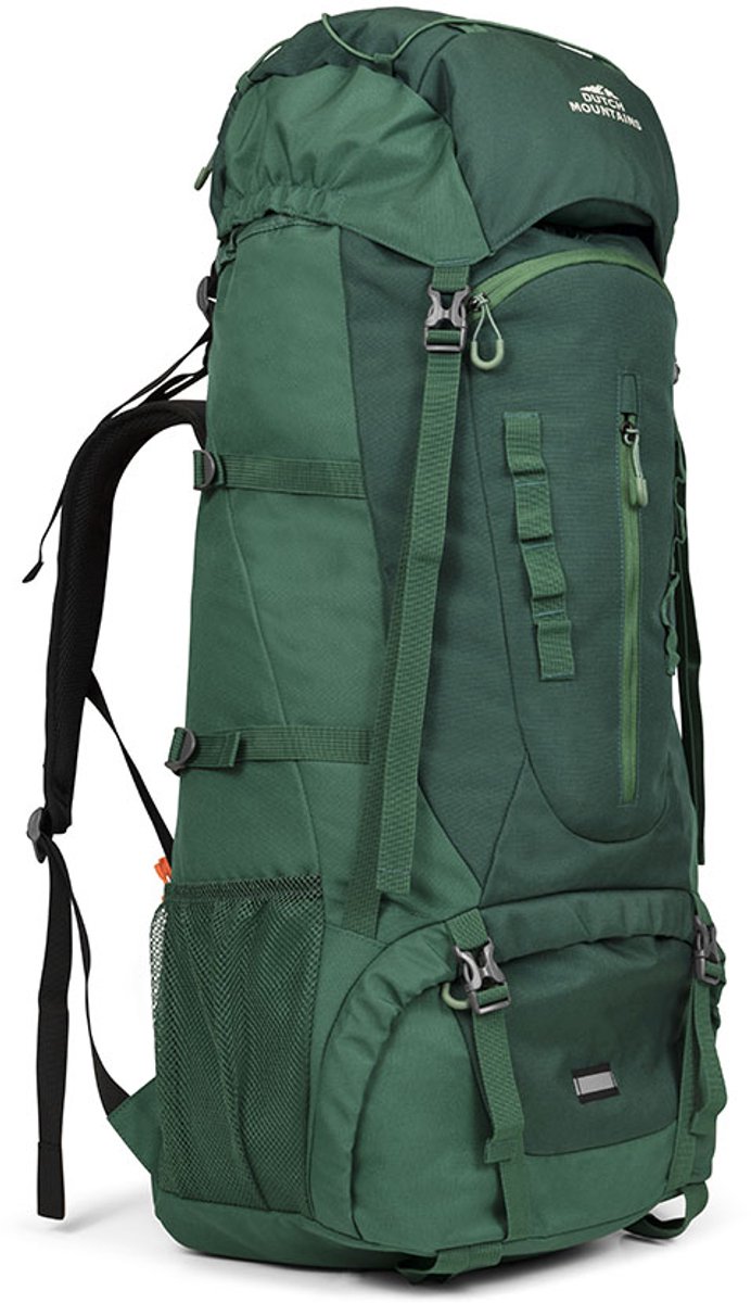 Dutch Mountains Backpack 65-75 ltr | Dames & Heren | Incl. regenhoes | Lichtgewicht | Groen