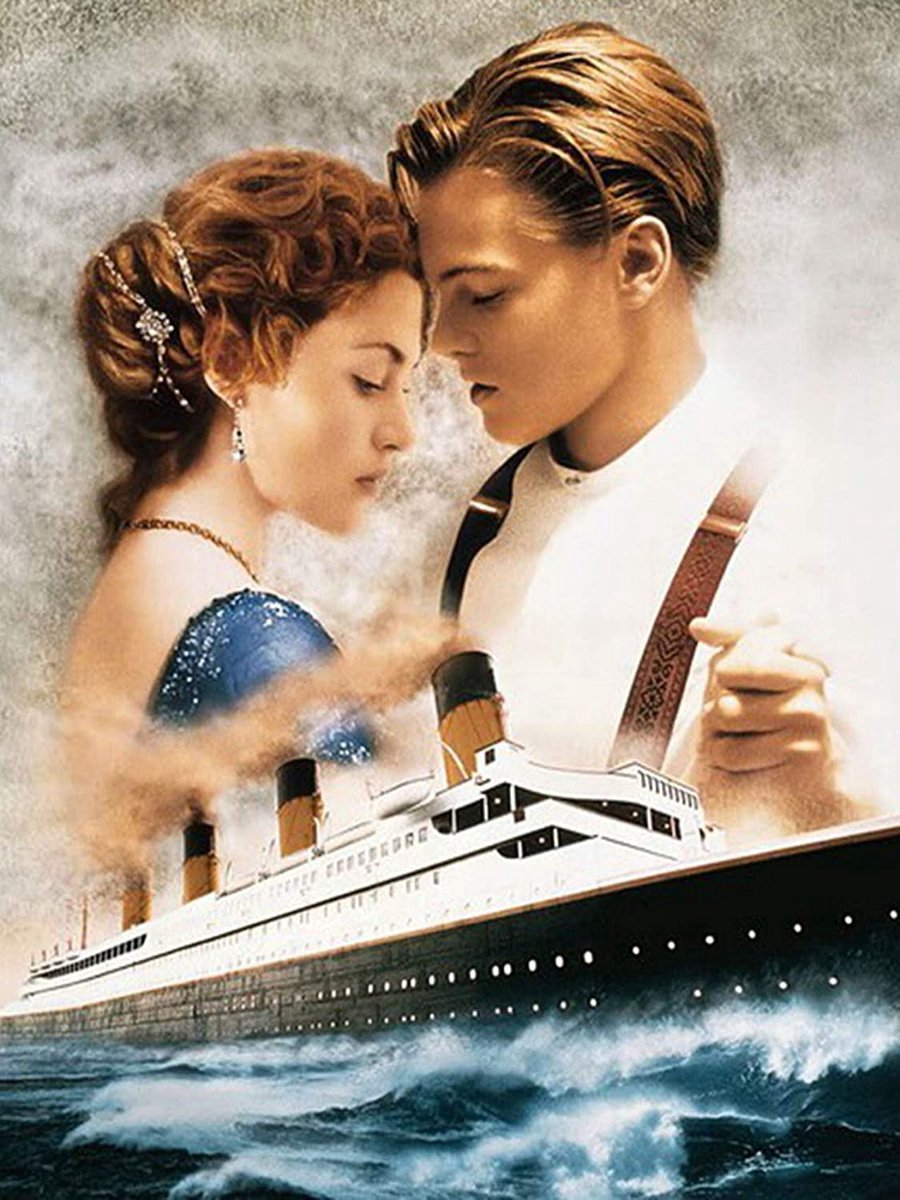 Diamond painting- Titanic - HQ Diamond painting pakket - volledig dekkend - Diamant Schilderen – voor Volwassenen – ROND - 40 x 50 CM- TOPMO