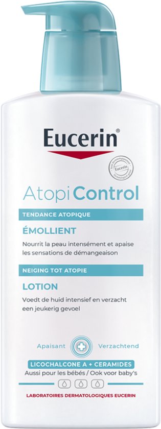 Eucerin AtopiControl Kalmerende Bodylotion - Lotion voor Gevoelige en Jeukerige huid - Helpt bij Eczeem - 400ml