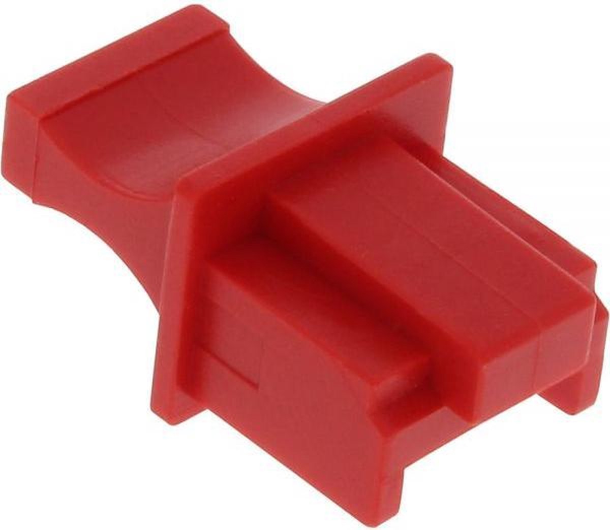 RJ45 (m) afsluitcover voor RJ45 (v) poort - per stuk / rood