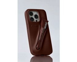 Rhode Lip Case - Telefoonhoesjes voor iphone 13-14-15 - Limited Edition - DIY Functie - Espresso Rhode Lip Case - Telefoonhoesjes voor iphone 13-14-15 - Limited Edition - DIY Functie - Espresso