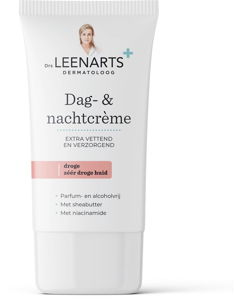 Goedkoopste Dr Leenarts Dagcrème – Voor droge tot zeer droge huid – Parfumvrij – Met squalaan & vitamine E – 50 ml