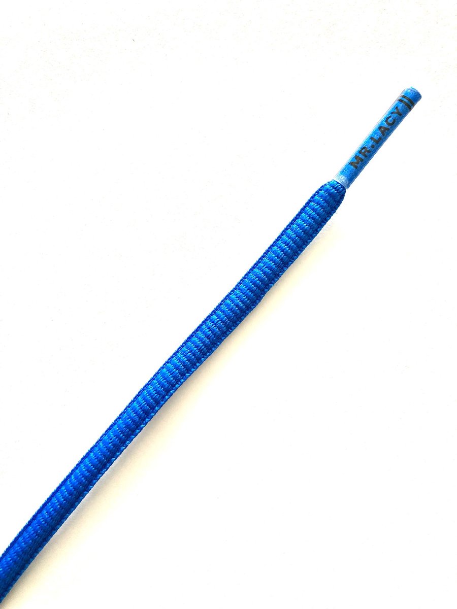 Mr. Lacy - Schoenveters - Veters - Runnies - Plat - Blauw - Waterafstotend - veterlengte120 cm