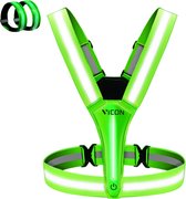 Vicon Hardloopvest met 2 LED Reflectie banden - Voor & Achter verlichting - Oplaadbaar - Reflecterend - Hardloopverlichting set - Running vest