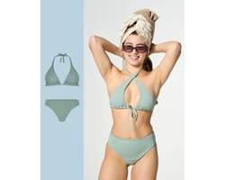 Moodies menstruatie zwemkleding - bundel zwemkleding - 2 stuks - dames - maat XXL - Groen
