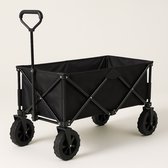 Bol.com BOECK - Opvouwbare Bolderkar – Zwart – Outdoor Trolley voor Strand Camping & Tuin - kindvriendelijk aanbieding