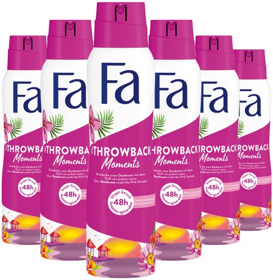 FA Deospray Women Glamorous Moments – 3x 150 Ml, 48h Schutz, Duft Nach Schwarzer Orchidee
