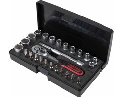 KS Tools Ratelsleutel. doppen en bit set 1/4'' 26-delig 917.0626