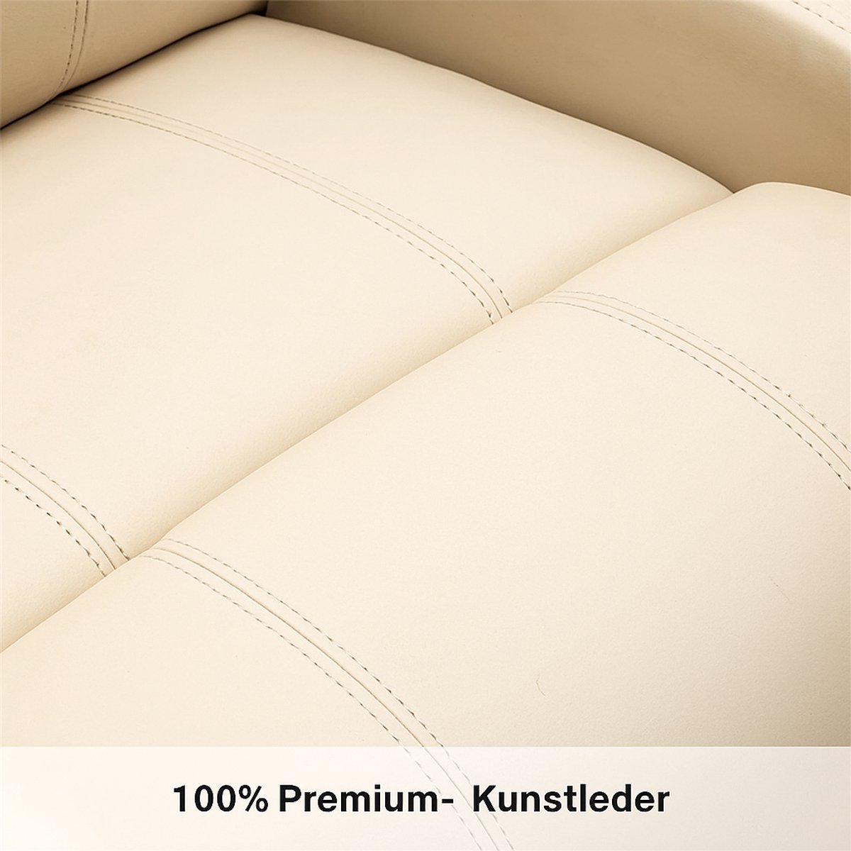 Afbeelding 3 van MCombo 7061 Elektrische Massagestoel Crème-Wit met