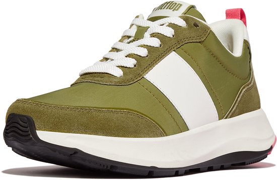 FitFlop F- Baskets Mode Flow - Mélange Mix et daim VERT - Pointure 39