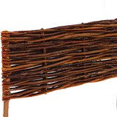 PALISSADE KADAX EN osier, clôture en osier naturel, 10 pièces, 120 x 20