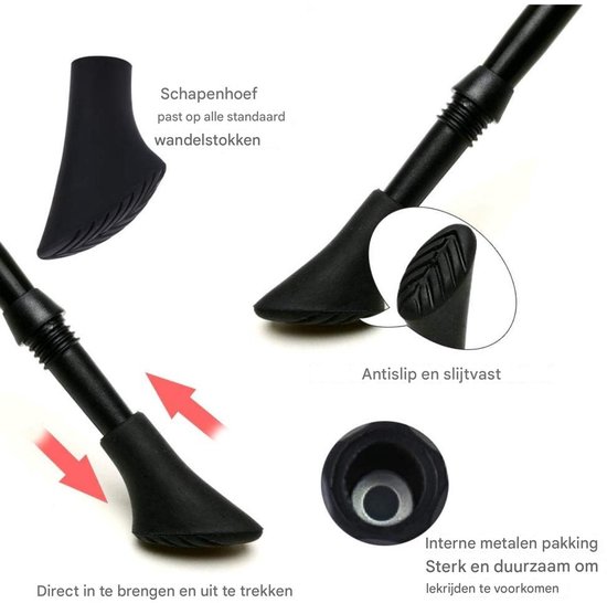 Nordic walking stokken Orange Carbon Composite