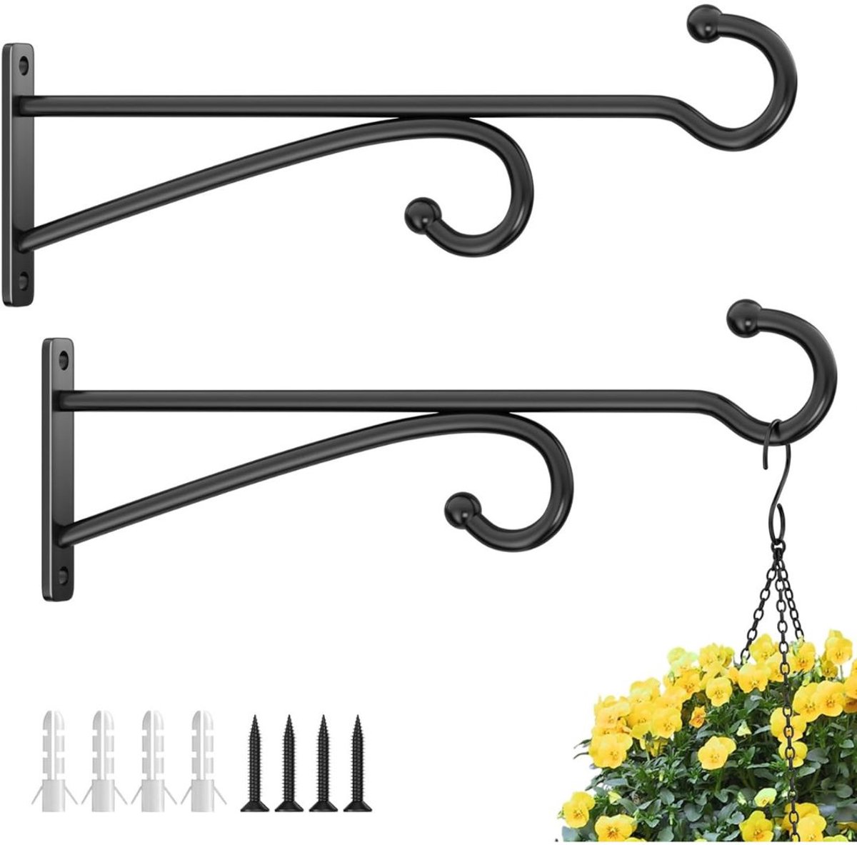 Plantenhaak Hanging Basket - Muurhaak voor Planten - Wandhaak