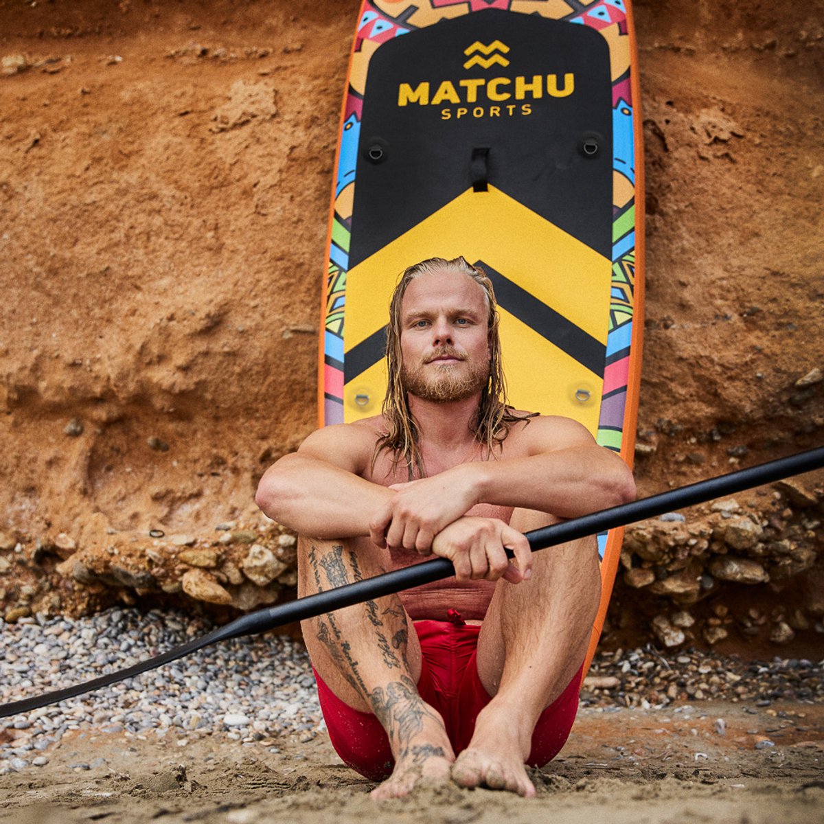 Matchu Sports - SUP board Deluxe - Stand up paddle board - 320x81x15 - Opblaasbaar - Premium kwaliteit – foto 6