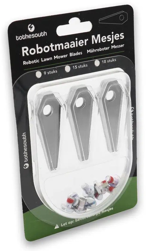 To the South® Robotmaaier Mesjes staal geschikt voor Bosch Indego XS 300 (Connect) - 3 stuks