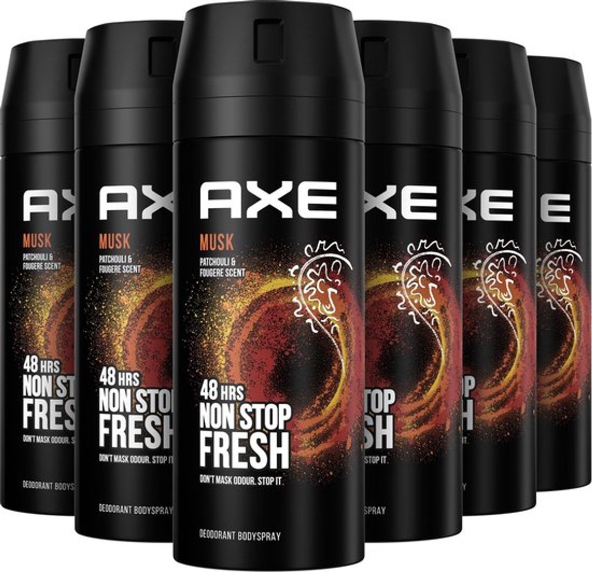 Goedkoopste Axe Deodorant Spray 150 ml Musk Fresh 6 stuks Voordeelverpakking