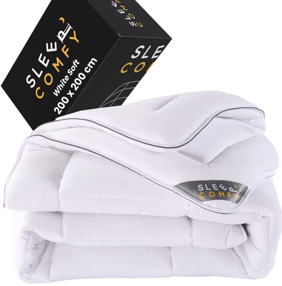 Sleep Comfy - White Soft Zomer Series | 200x200 cm - Zomer Dekbed - Enkel - 30 dagen Proefslapen - Anti Allergie Dekbed - Comfort & Ademend - Tweepersoons Dekbed