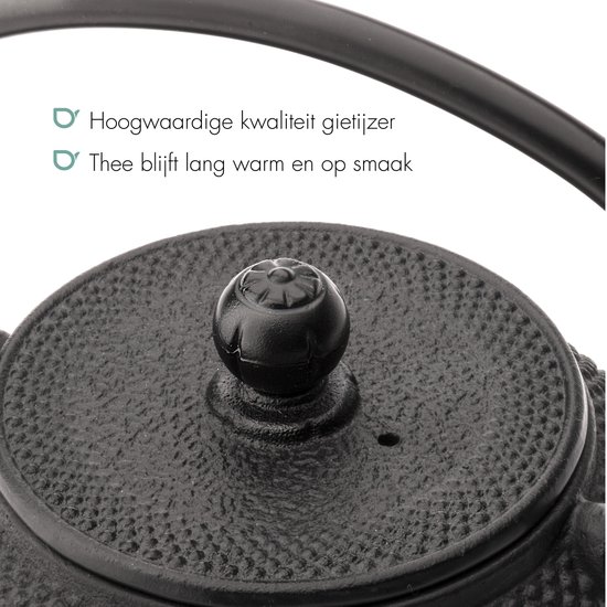 Bredemeijer - Theepot Jang 1,1L gietijzer zwart