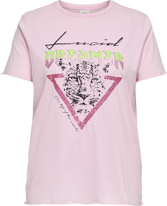ONLY CARMAKOMA - CARMIKO LIFE WASHED SS REG TEE JRS - Dames - T-shirts