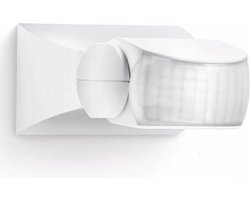 Steinel Bewegingssensor voor buiten en binnen - IS 1 - Infrarood bewegingsmelder - opbouw - IP54 - Wit