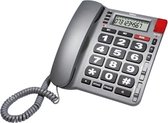 Profoon TX-800 - Vaste telefoon - Grote toetsen - Alarmtoets - Extra groot LCD display - Zilver