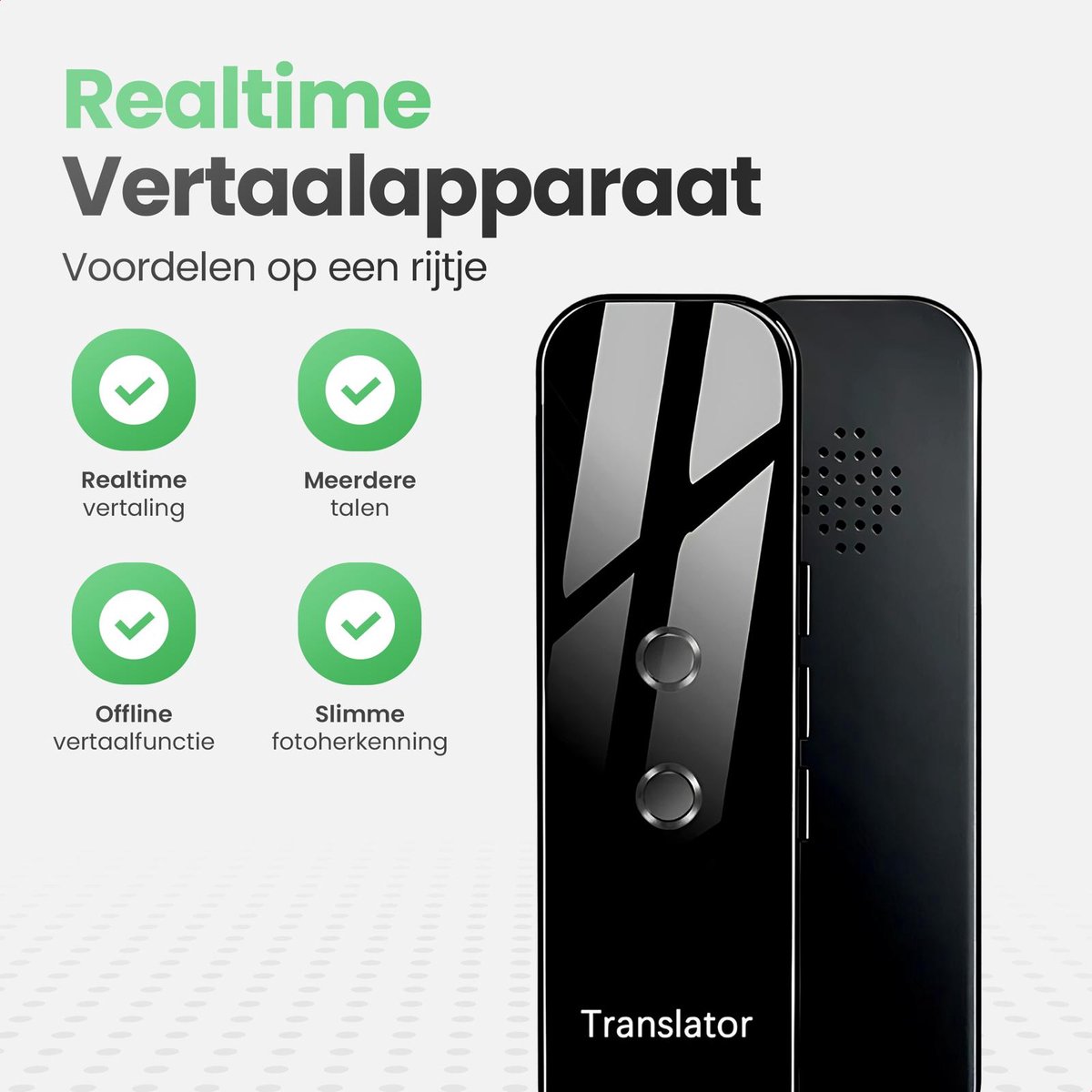 Vertaalcomputer Real-Time Meertalige Vertaler met Bluetooth - afbeelding 2