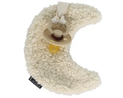 Louka Speendoekje maan beige - bruin - teddy stof -speenknuffel - excl. speen
