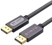 Bol.com DINTO® Displayport kabel 1.4 - 4K + 8K Ultra HD - 32.4GBPS - 3 meter aanbieding