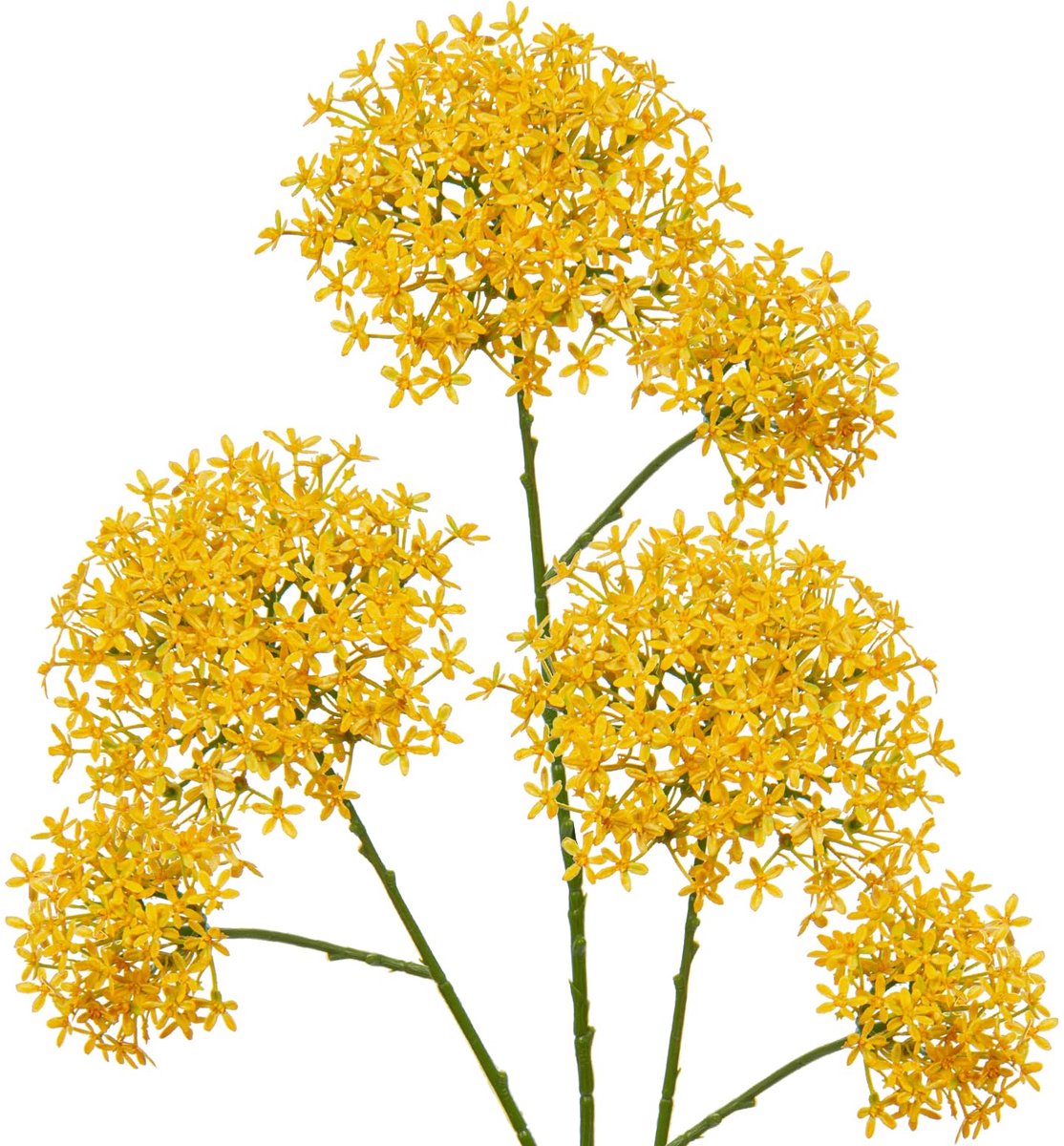Ibenzoa Set van 3 Natuurgetrouwe Kunstbloemen voor Diverse Decoratieve Toepassingen geel