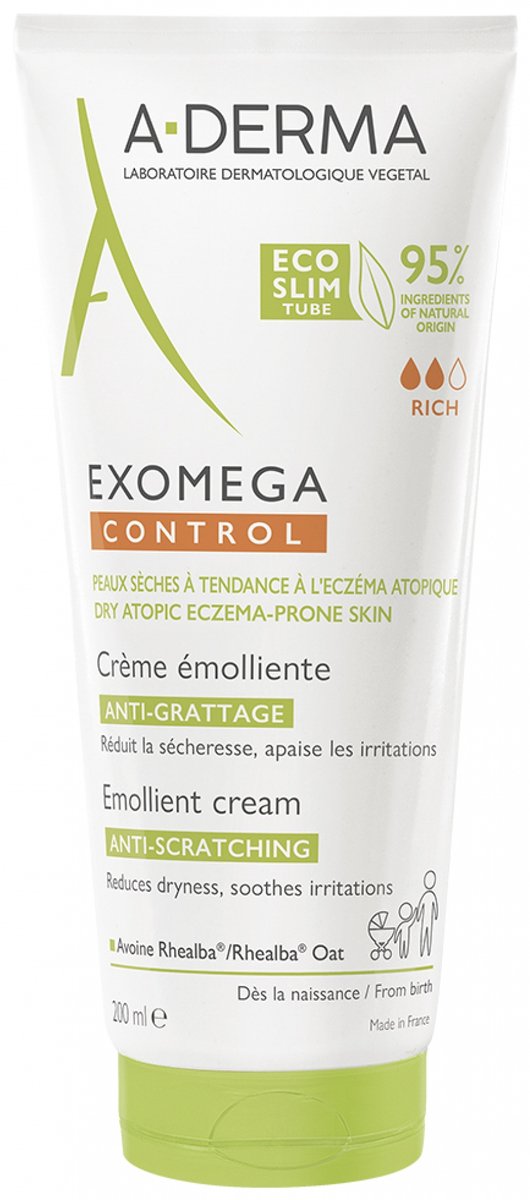 A-DERMA — EXOMEGA CONTROL — Jeukwerende EMOLLIËRENDE CRÈME