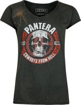 Pantera Skull Circle Dames T-shirt - roest - L
