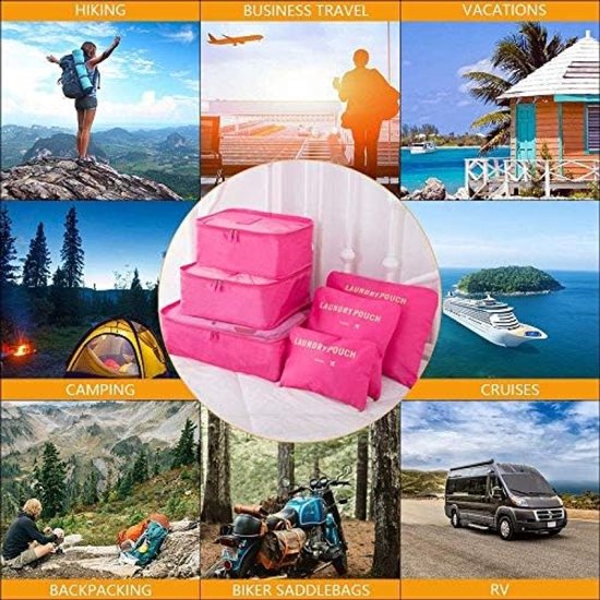 Koffer Organizer Set 7x - Reistas in 7 Maten voor een Georganiseerde Koffer met