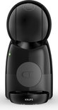 Zwarte Krups Dolce Gusto Piccolo XS koffiemachine met groene indicatorlamp.