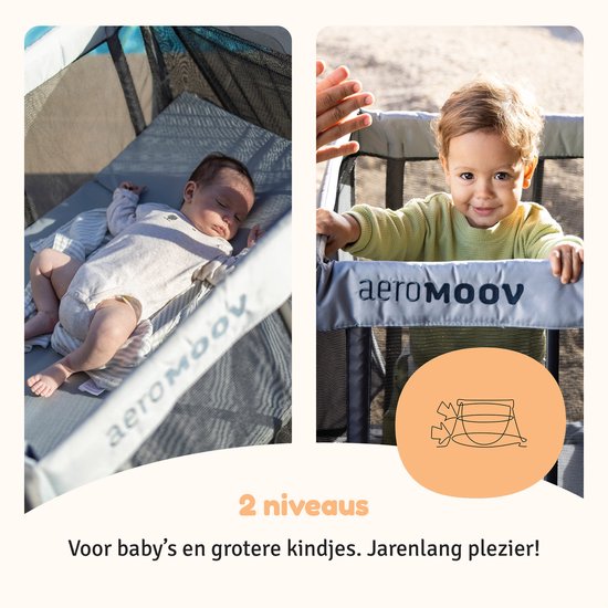AeroMoov Reisbedje - Opgezet in 2s - Grey Rock van AeroMoov — afbeelding 5