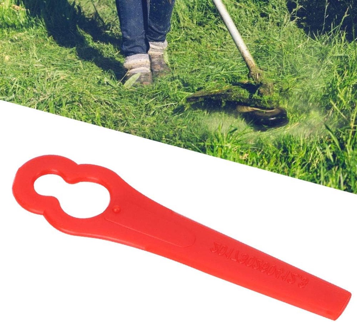 40 stuks grasmaaier trimmer messen - reservemessen gras trimmer - accessoires voor draadloze strimmer - kunststof lemmer . – foto 6