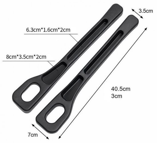 Autostoel Vuller Organizer - 2 Stuks - Gap Filler - Auto Accessoires - Auto Zijstoel Gap Filler - Geschikt voor de meeste voertuigen van Merkloos — afbeelding 4