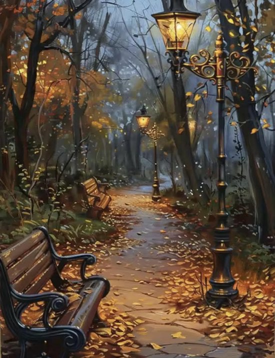 Peinture par numéros Adulte - Incluant pinceaux et peinture - 42 couleurs - 40x50 cm - sans cadre