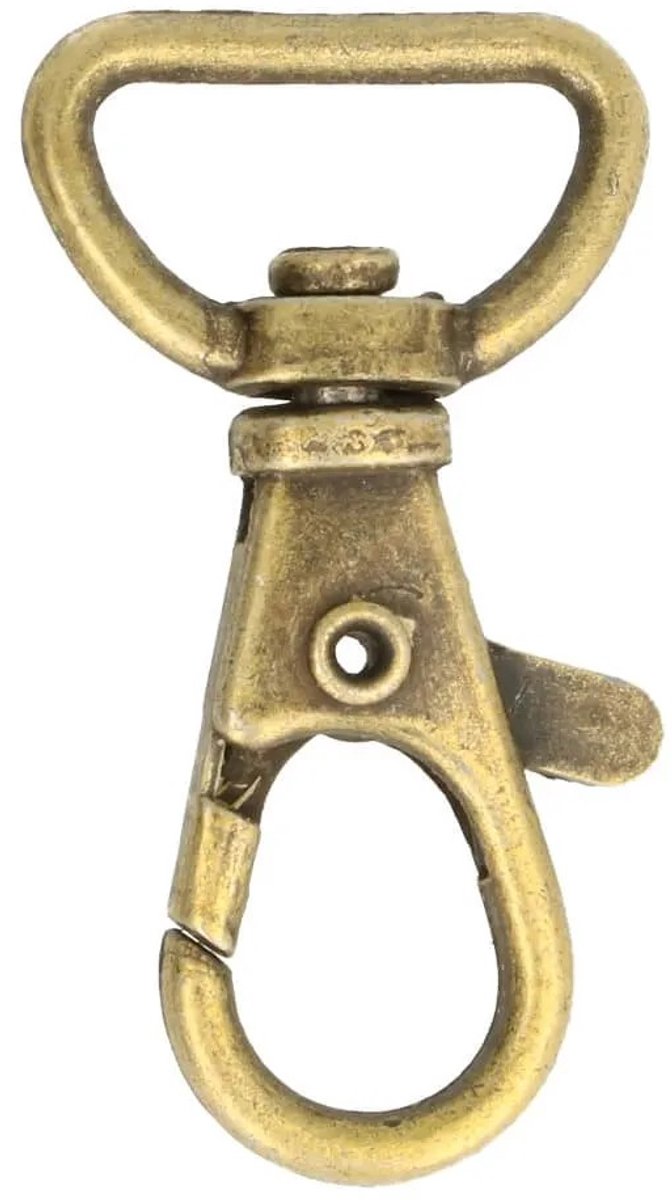 Musketonhaak 15 mm (brons)