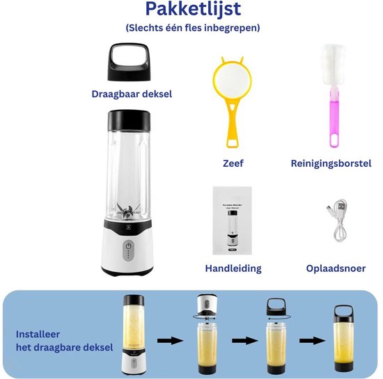Milkshake Machine - Smoothie Maker - Beker van BrandLooss — afbeelding 4