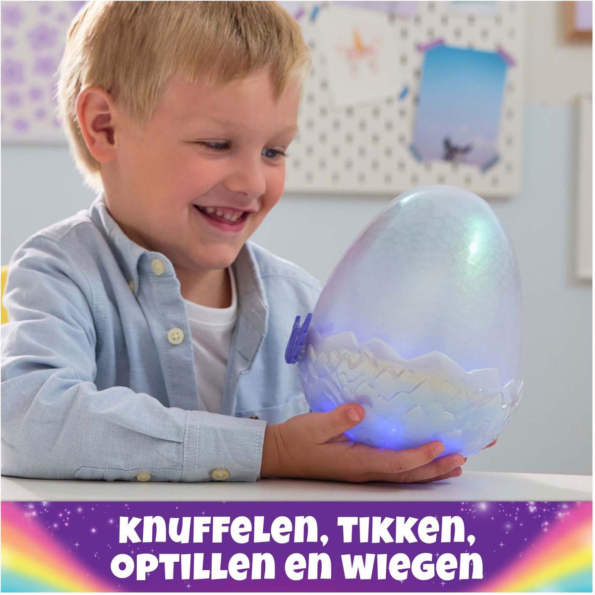 Hatchimals Alive - Mystery Hatch Draggle - Interactief verrassingsspeelgoed in een ei met mist, lichtjes en geluiden — afbeelding 15