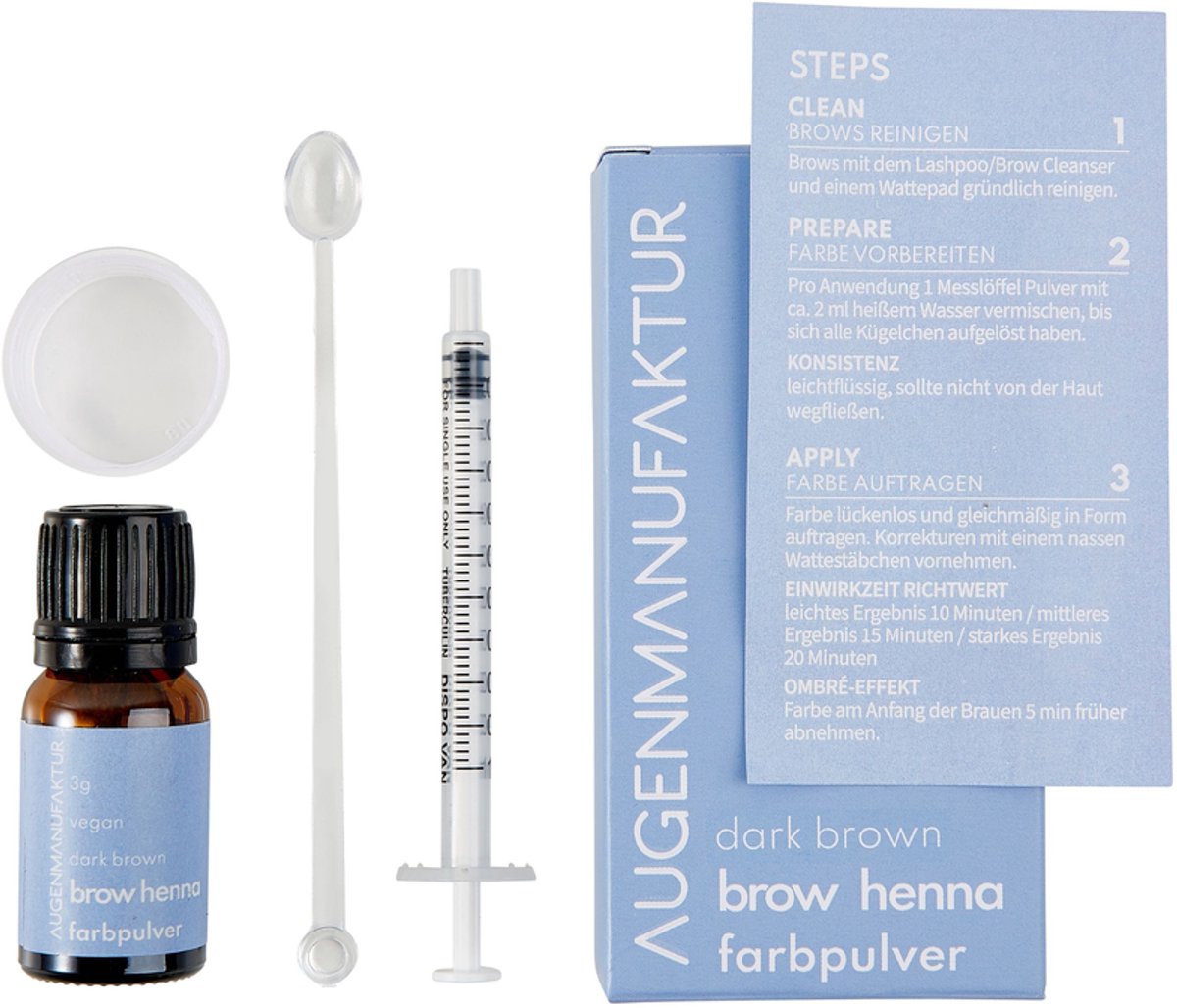 Augenmanufaktur Brow Henna Base Kit Donker Bruin