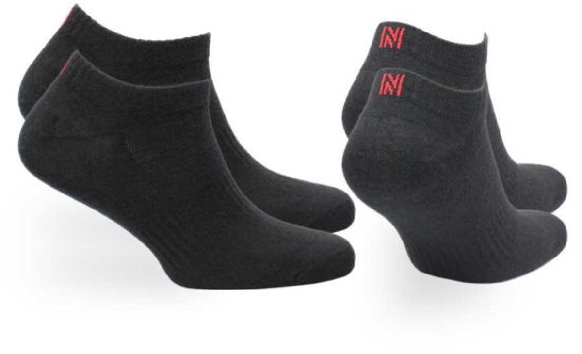 Norfolk 2 paar Wandelsokken Anti Blaren 60% Merino Wol enkelsokken met Snelle Vochtopname Platte Teennaad Enkelsokken Dames Heren Wollen Sokken 39-42 – Sheldon Low-cut Zwart