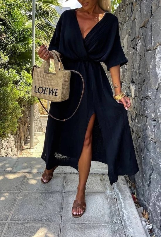 Schilo Jolie Spring Summer 2025 DRESS WVN-Black- Dames Jurk - Maat One Size