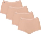 Sloggi Basic Maxi dames slip 4-Pack - 42 - beige