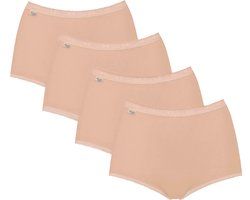 Sloggi Basic Maxi dames slip 4-Pack - 42 - beige