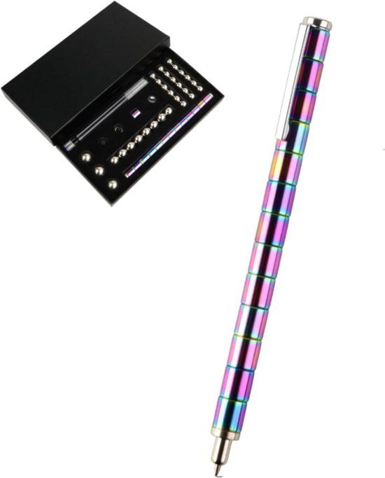Stylo à bille magnétique - Stylo multifonction avec stylet - Stylo magnétique multifonction - Stylo à bille - LOUZIR