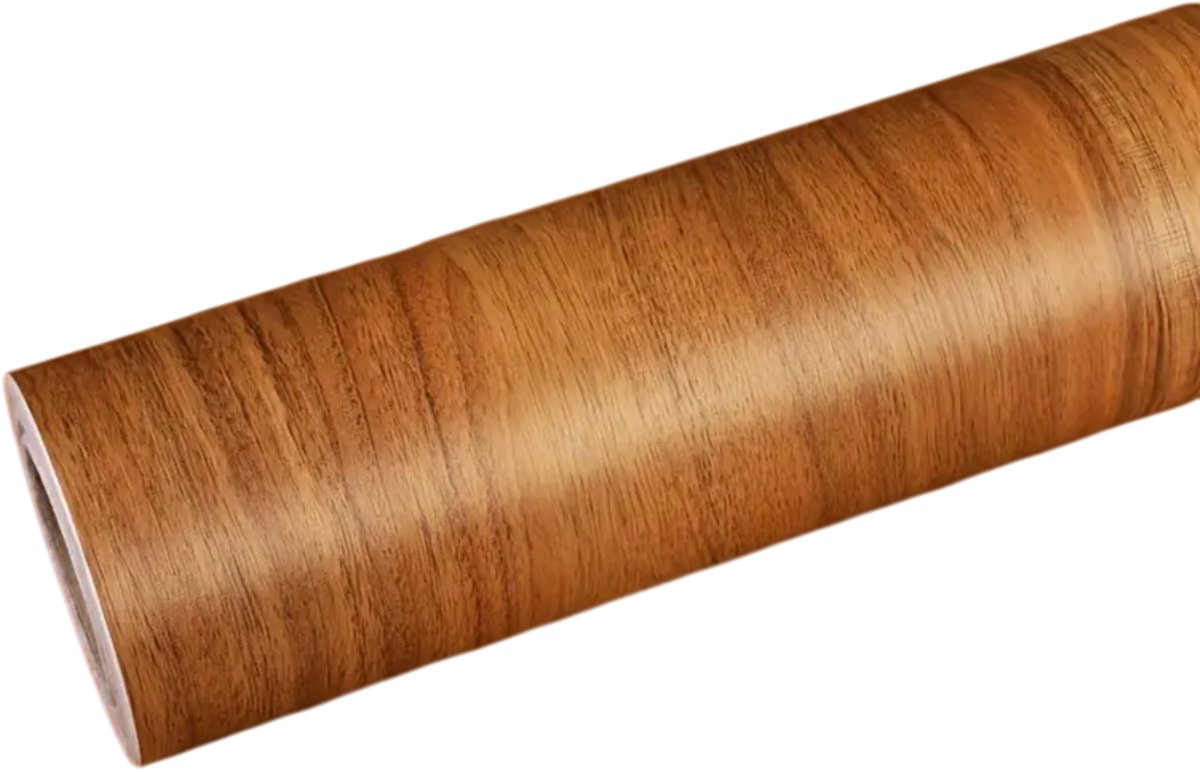 Home & Marker - Plakfolie Houtlook - Meubelfolie - Vloersticker - Muursticker - Decoratiefolie - Muurfolie - 300 x 40 cm - Kastanjebruin - DURAWOOD